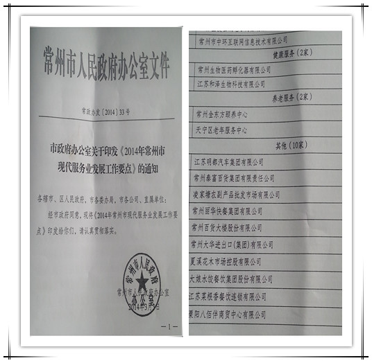 常州市政府再次確立中環(huán)互聯(lián)網(wǎng)為2014年現(xiàn)代服務(wù)業(yè)重點培育企業(yè)，中環(huán)互聯(lián)網(wǎng)作為常州電子商務(wù)領(lǐng)軍企業(yè)，15年專注在為企業(yè)提供互聯(lián)網(wǎng)營銷解決方案。